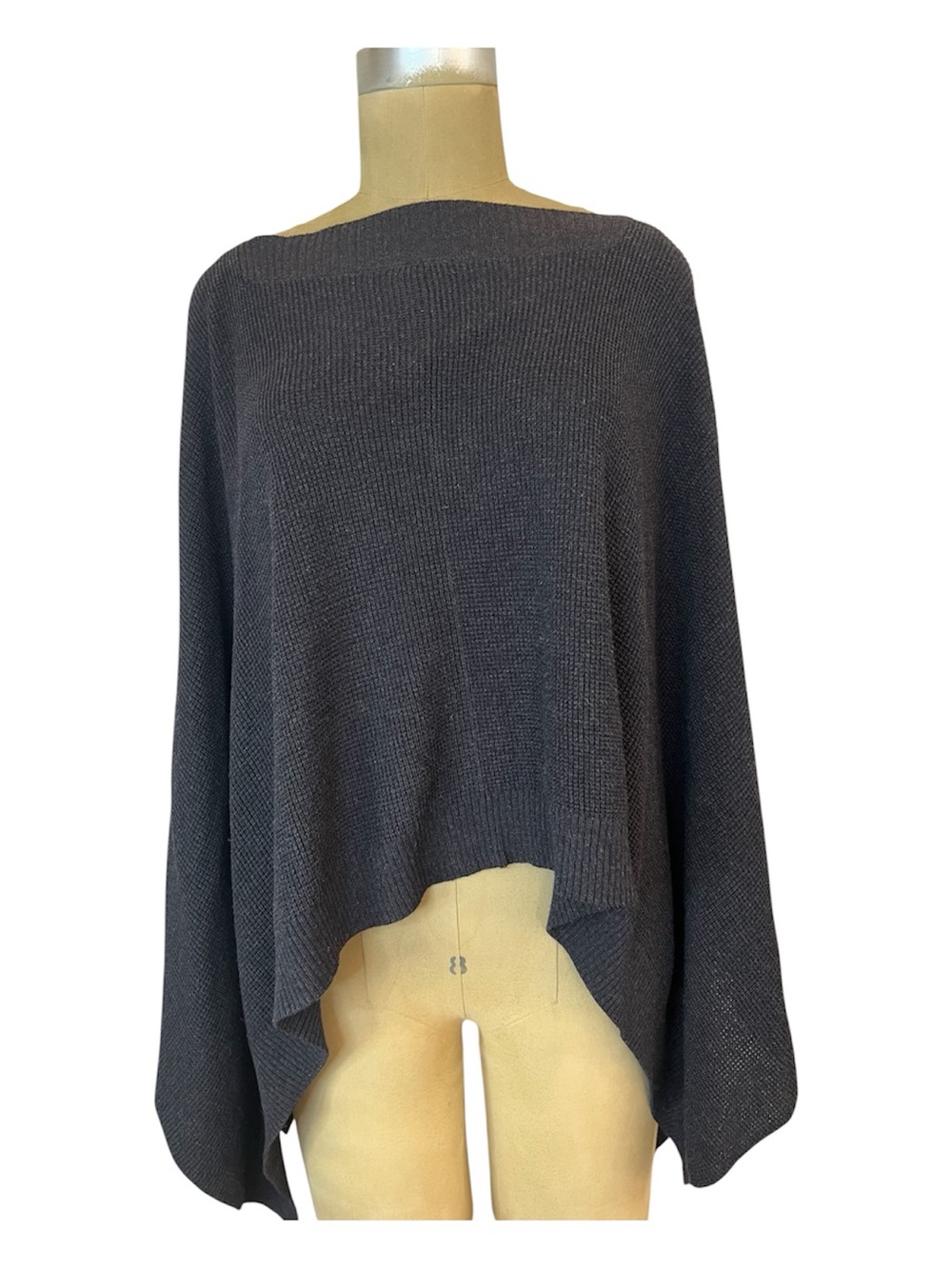 lululemon athletica Charcoal Gray Off-the-Shoulder Knit Sweater